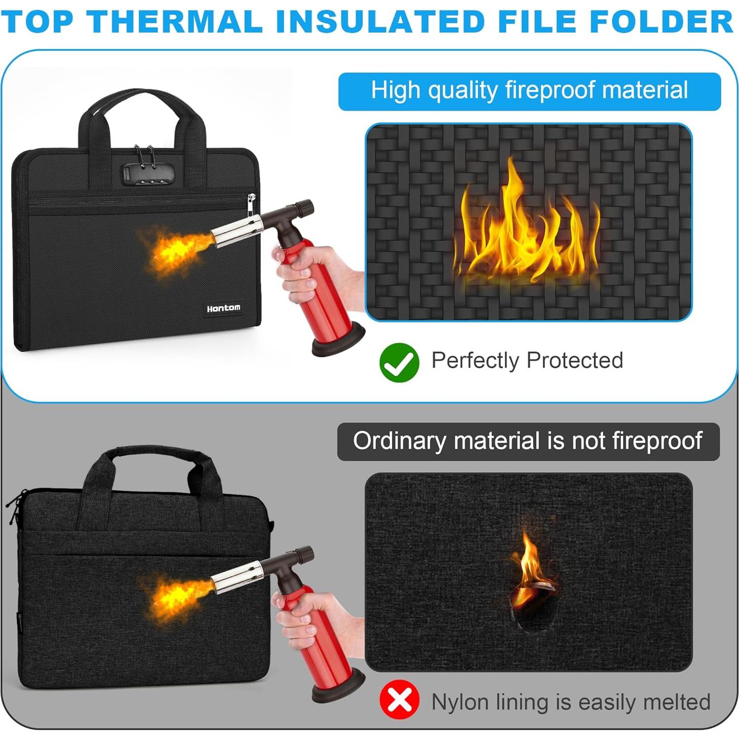 Organizador de Archivos Acordeón Ignífugo Hontom 13 Bolsillos