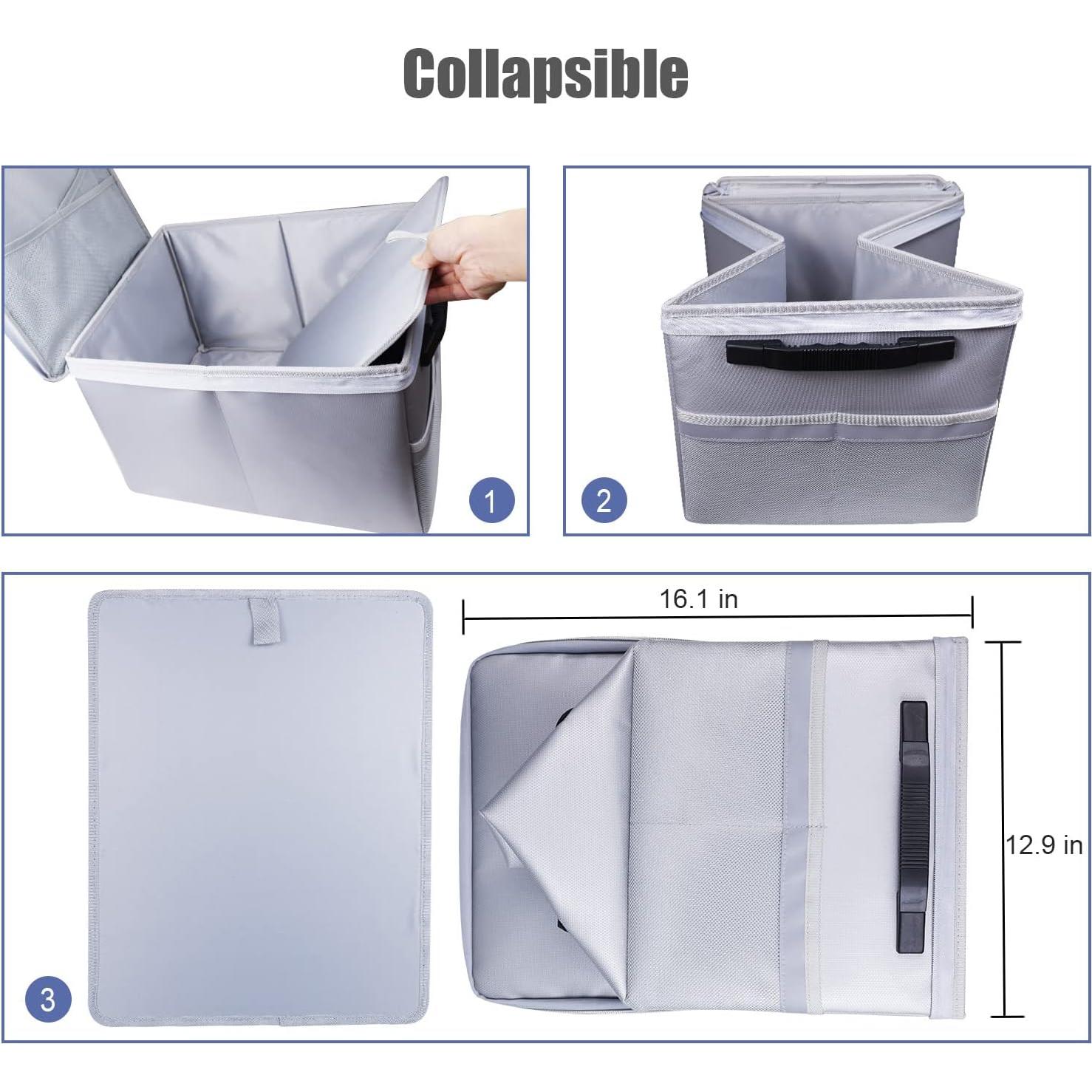 Caja de Documentos a Prueba de Fuego Aobteeny 40.9x32.8x27.9cm