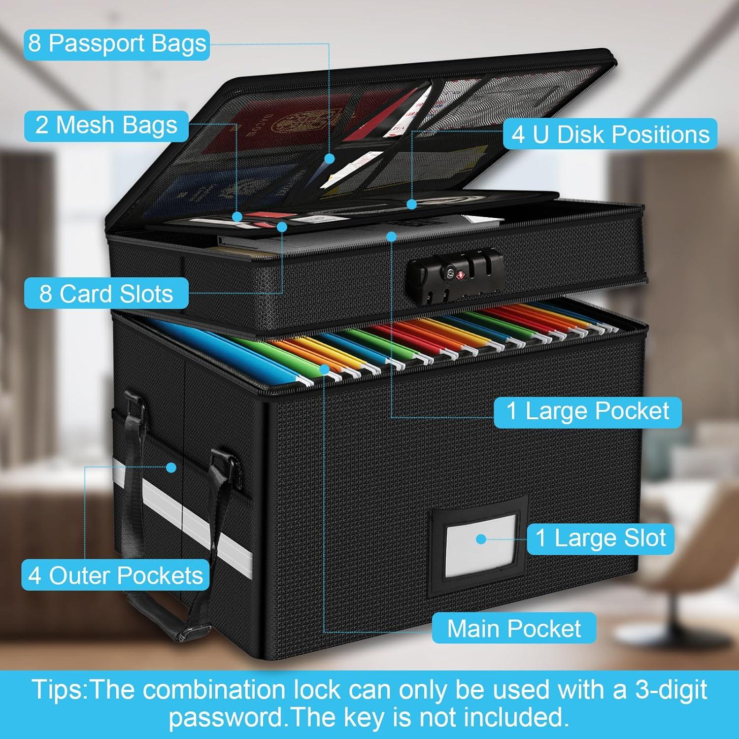 Caja de Documentos a Prueba de Fuego RHM 40.9x32x33cm