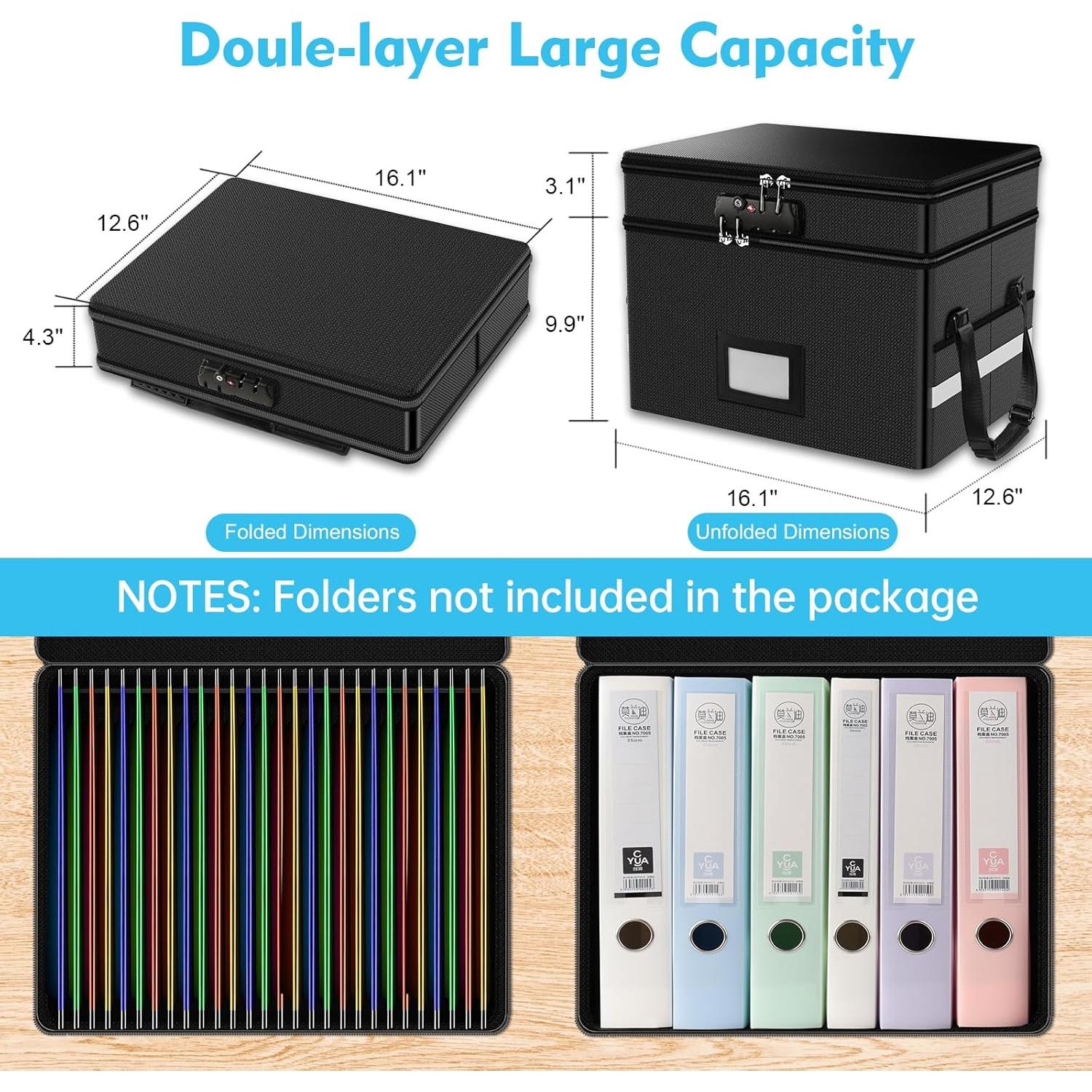 Caja de Documentos a Prueba de Fuego RHM 40.9x32x33cm