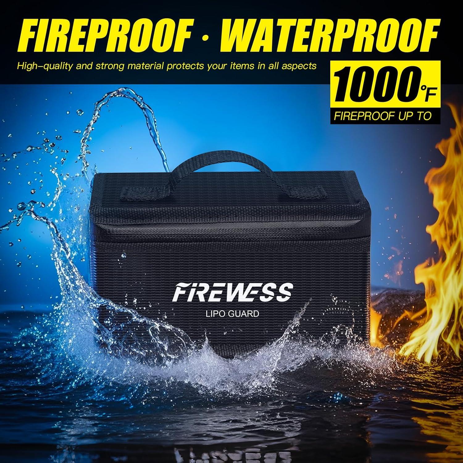 Bolsa de Batería Lipo Segura FIREWESS 2pack a Prueba de Fuego