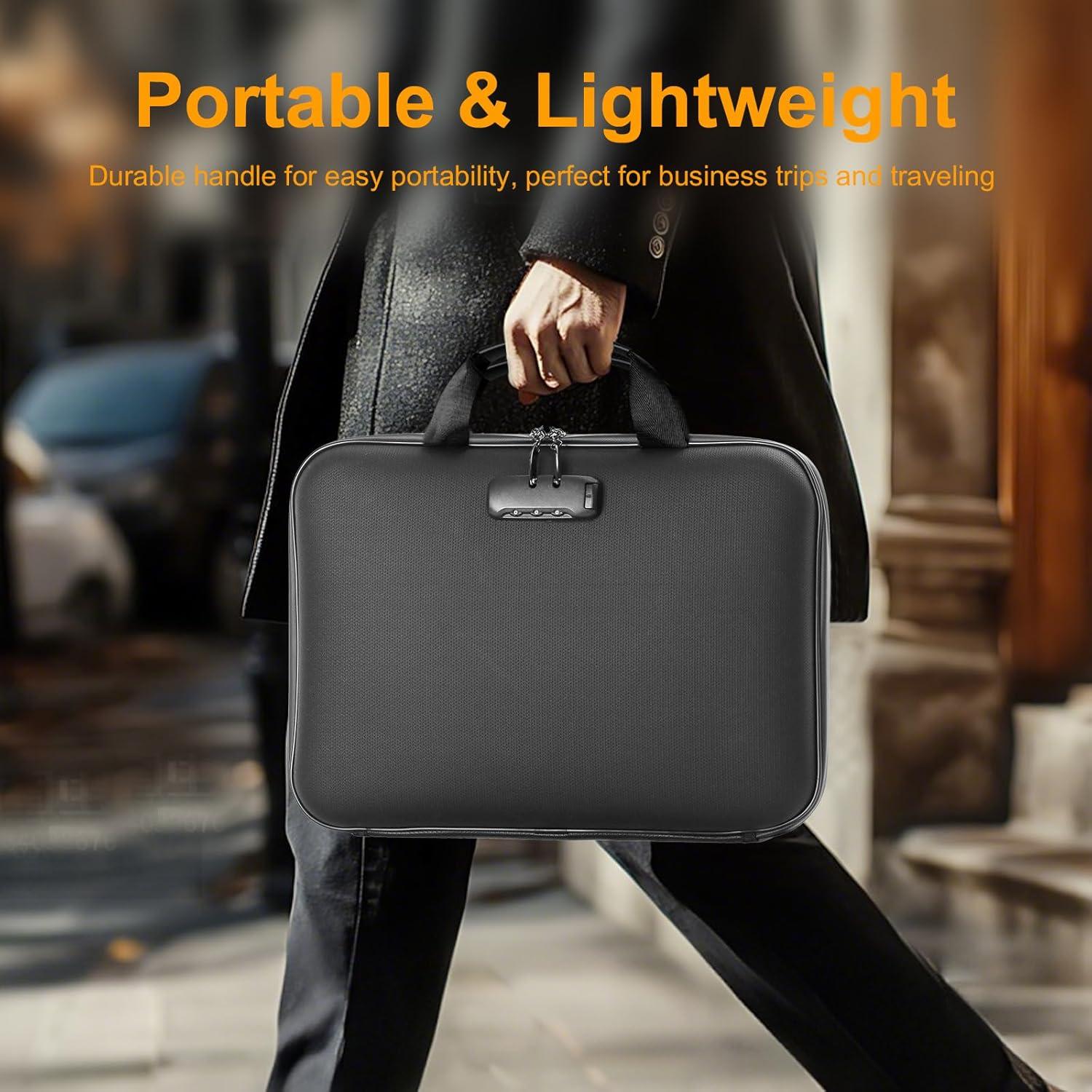 Caja de Documentos a Prueba de Fuego EKRHORBY con Cerradura