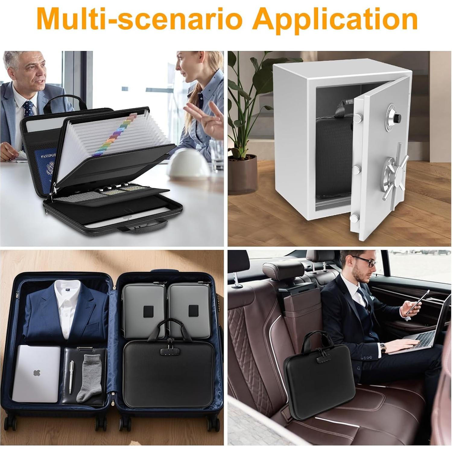 Caja de Documentos a Prueba de Fuego EKRHORBY con Cerradura