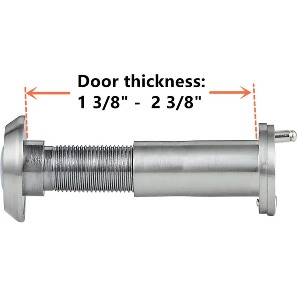 Visor de puerta unidireccional Forliggio 220° níquel satinado