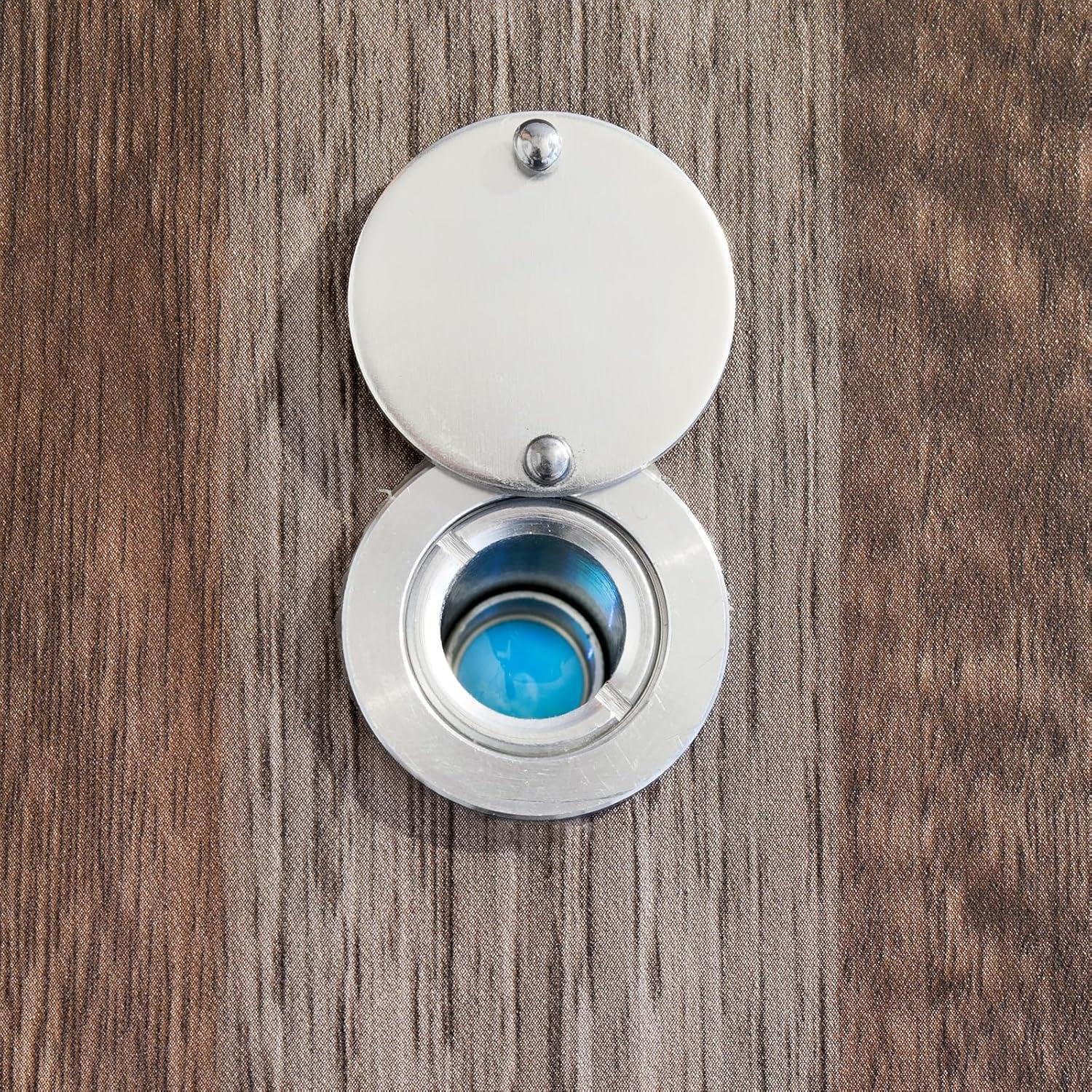 Cubierta de Mirilla de Acero Inoxidable Psyqtsuary 3cm Plata