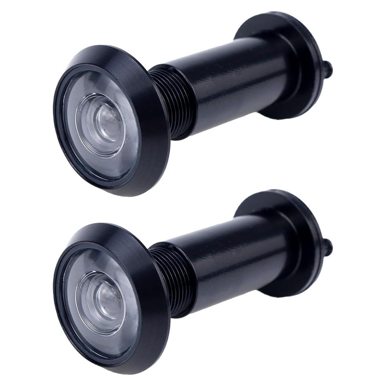 Miradores de Puerta 2 Pcs Tsnamay 200 Grados Zinc Vidrio Negro