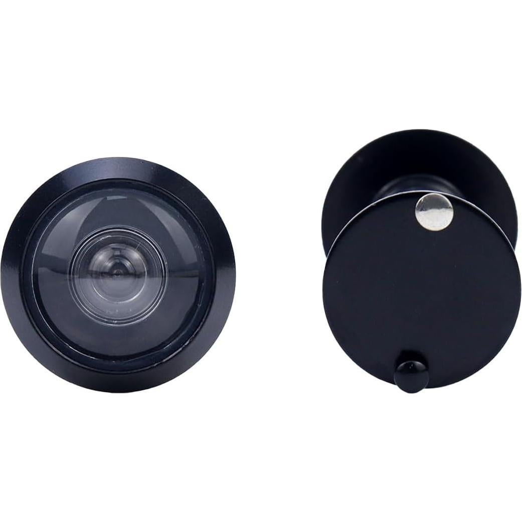 Miradores de Puerta 2 Pcs Tsnamay 200 Grados Zinc Vidrio Negro