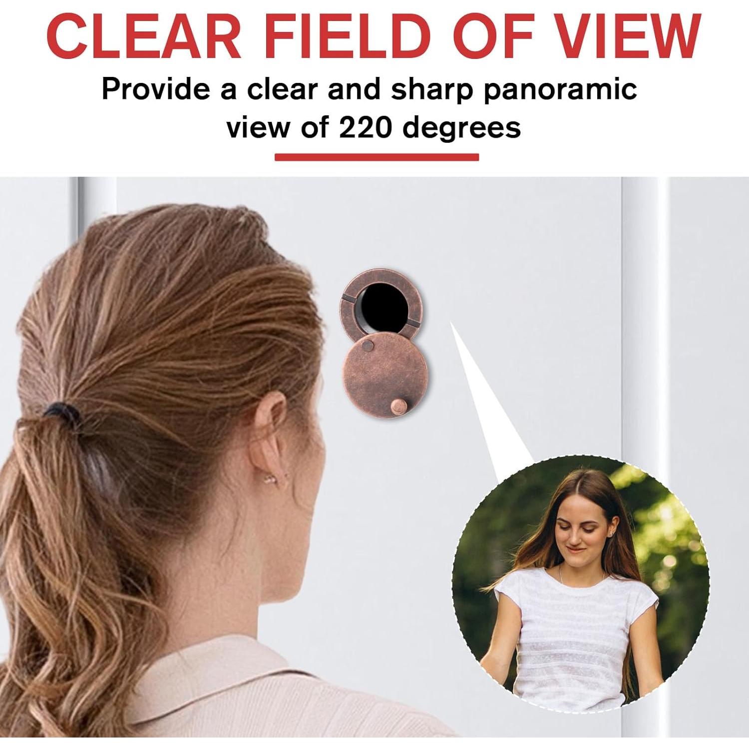 Mirilla de Puerta 220 Grados Alrhso con Cubierta Privacidad