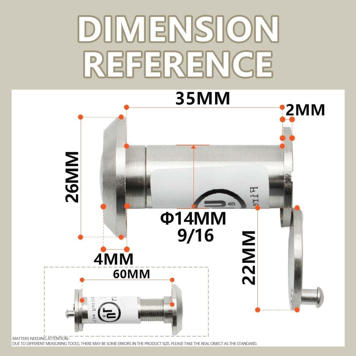 Visor de Puerta Sanato Níquel Satinado 200 Grados Paquete de 2