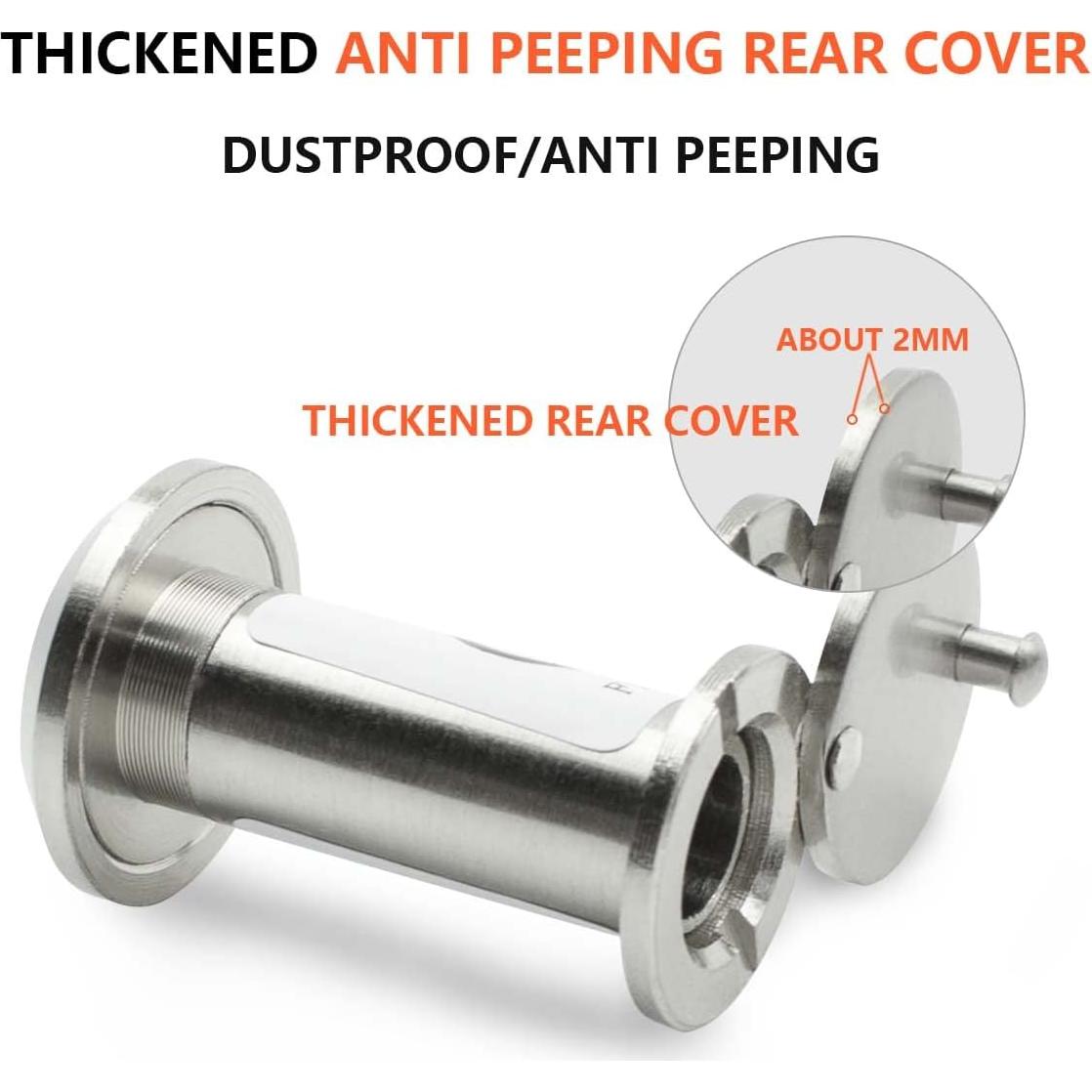 Visor de Puerta Sanato Níquel Satinado 200 Grados Paquete de 2