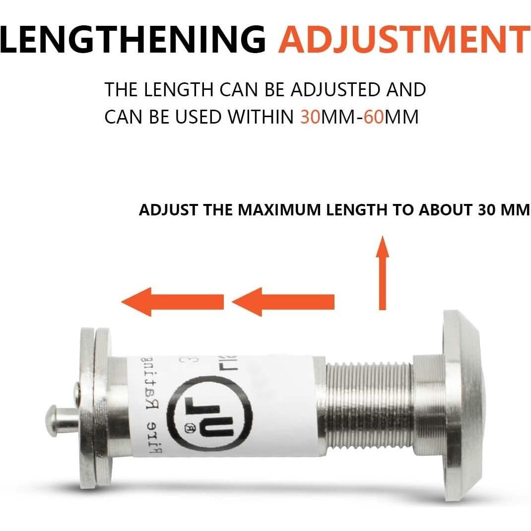 Visor de Puerta Sanato Níquel Satinado 200 Grados Paquete de 2