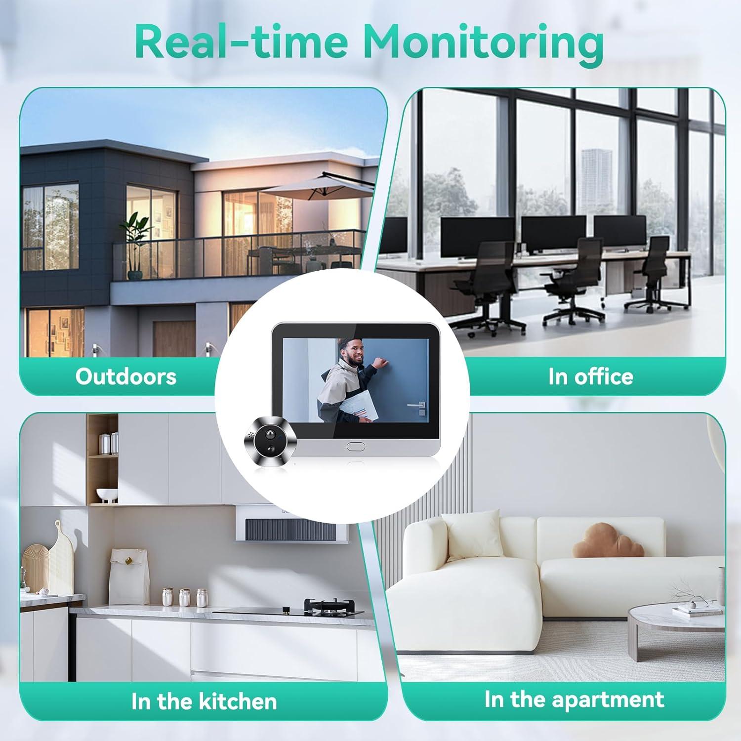 Cámara Timbre Video Inalámbrica HAPYTHDA 1080P HD WiFi