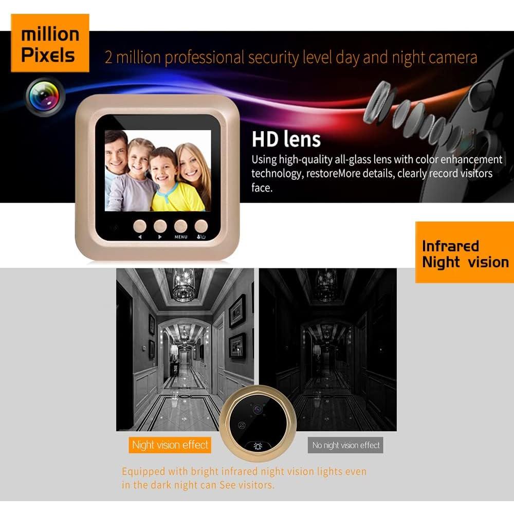 Visor de Puerta Inteligente Splenssy con Pantalla LCD 2.4"