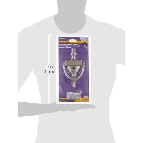 Agujero de puerta con visor Hillman 7" Níquel Satinado 160°