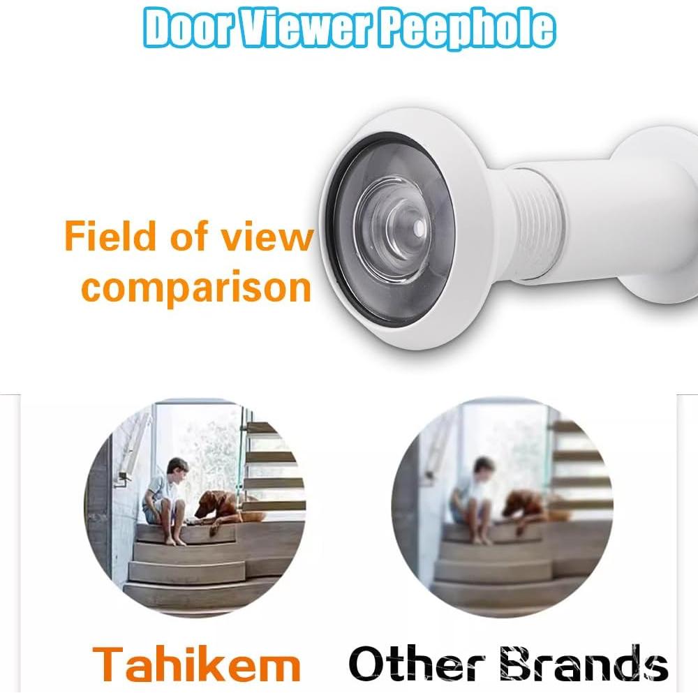 Mirilla de Puerta Tahikem 200 Grados Blanco Mate 35-60mm