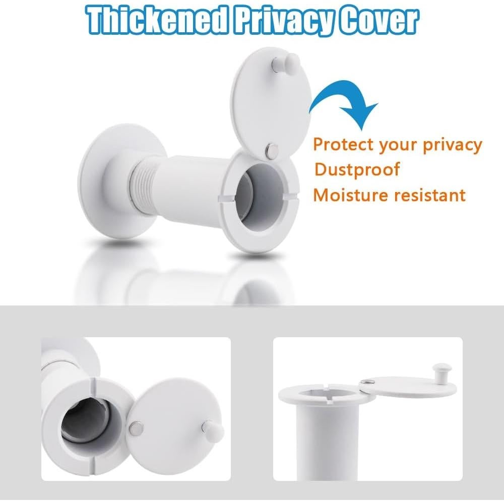 Mirilla de Puerta Tahikem 200 Grados Blanco Mate 35-60mm