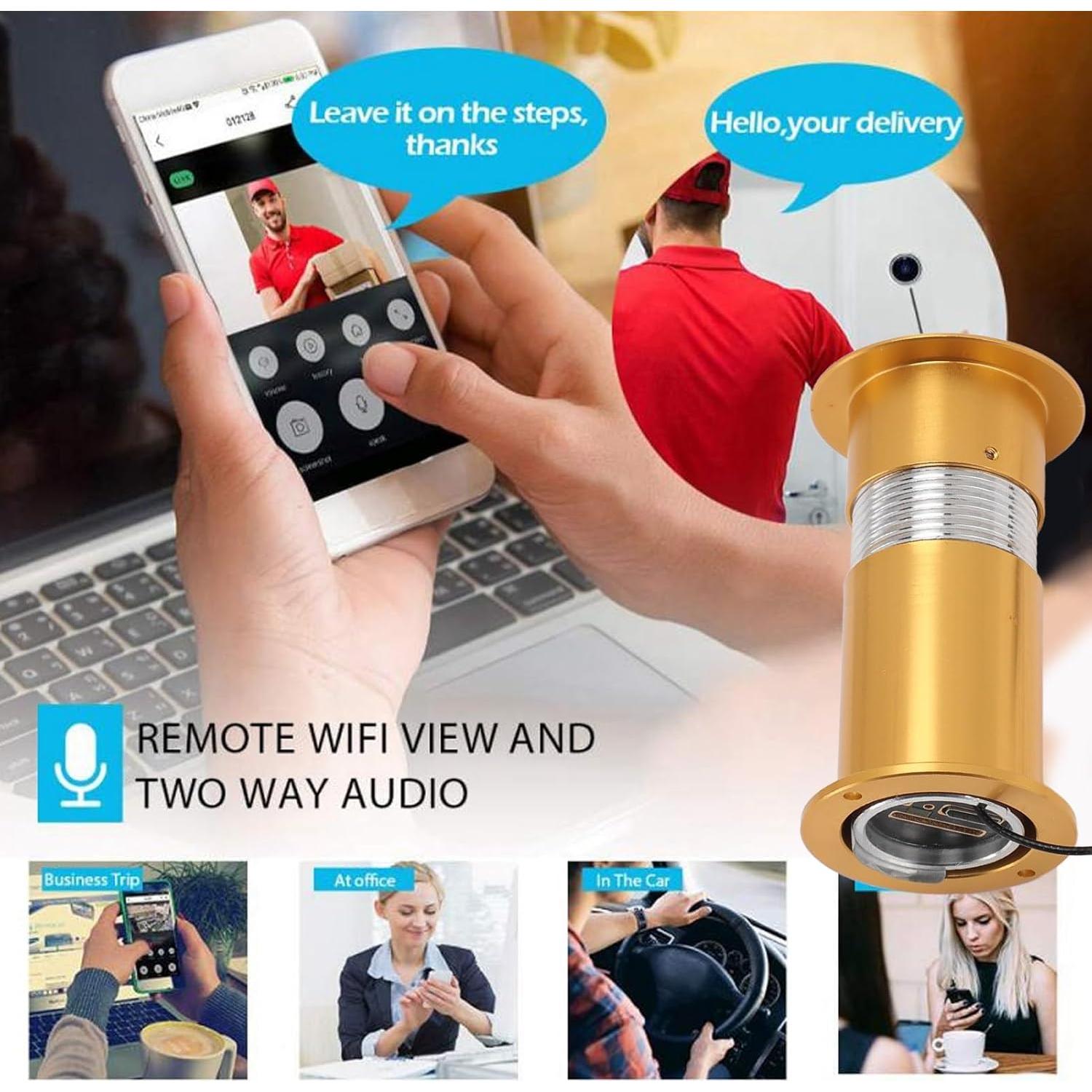 Cámara de Mirilla de Puerta Jectse HD con Visión Nocturna