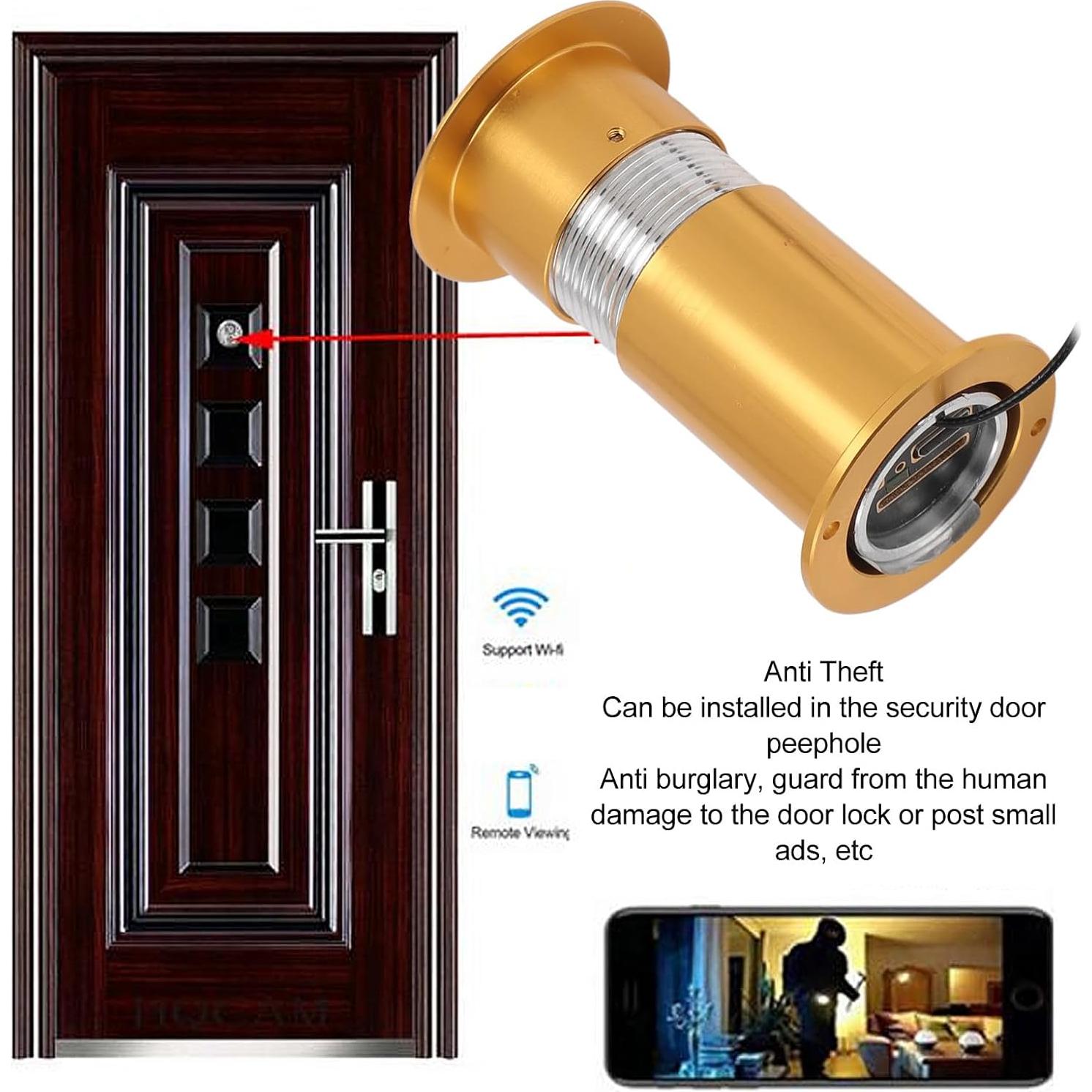 Cámara de Mirilla de Puerta Jectse HD con Visión Nocturna