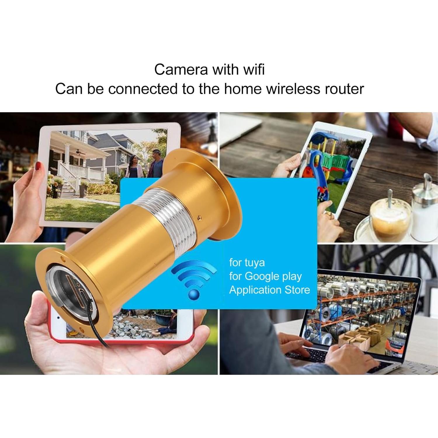 Cámara de Mirilla de Puerta Jectse HD con Visión Nocturna