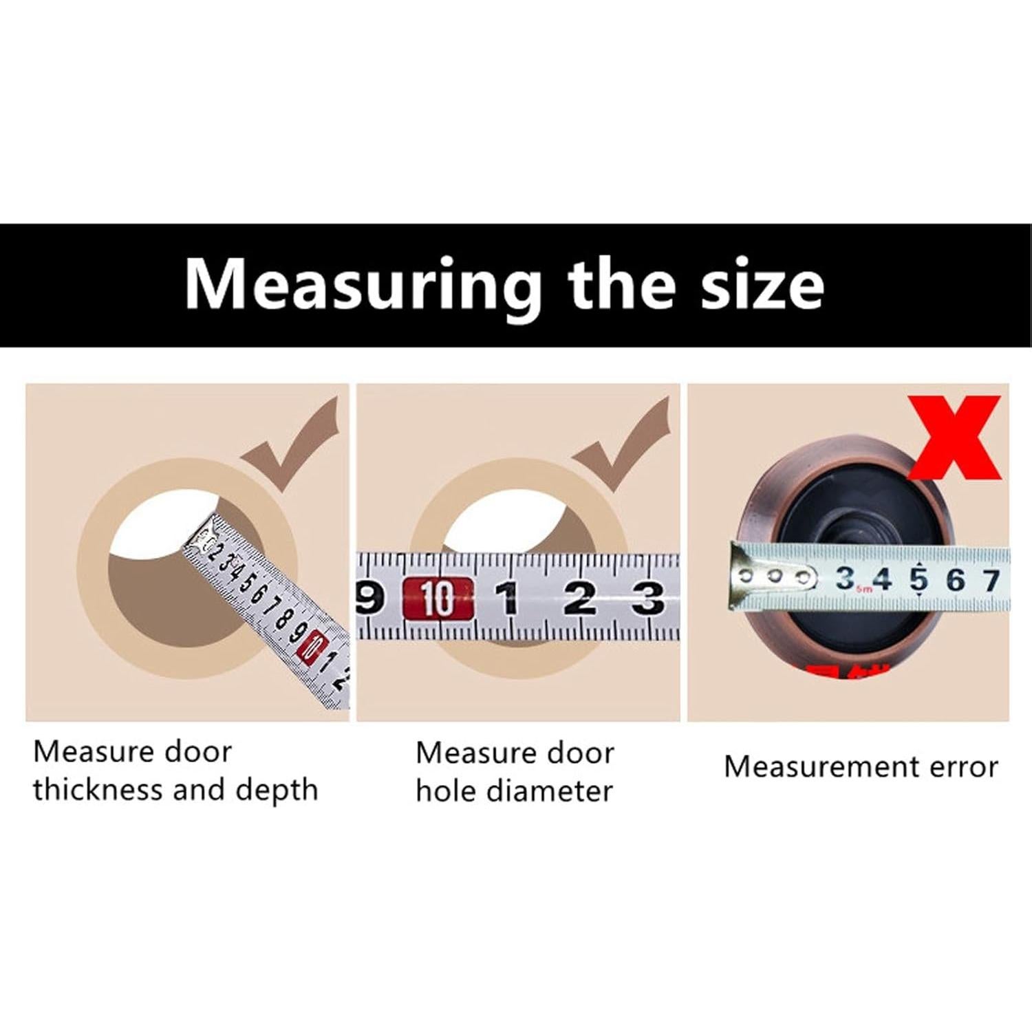 Cámara de Mirilla de Puerta Jectse HD con Visión Nocturna