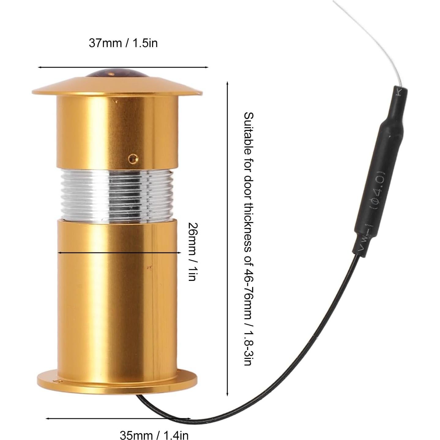 Cámara de Mirilla de Puerta Jectse HD con Visión Nocturna
