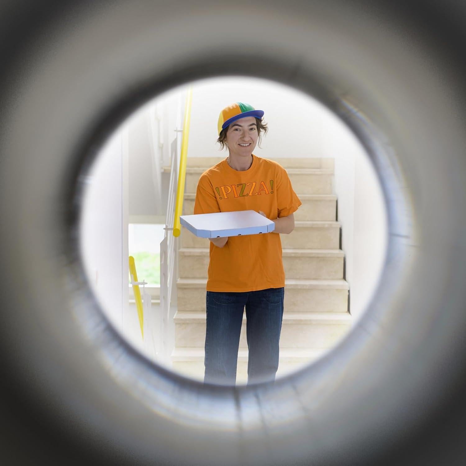 Mirilla de Puerta PATIKIL Dorada 180 Grados con Broca 14mm