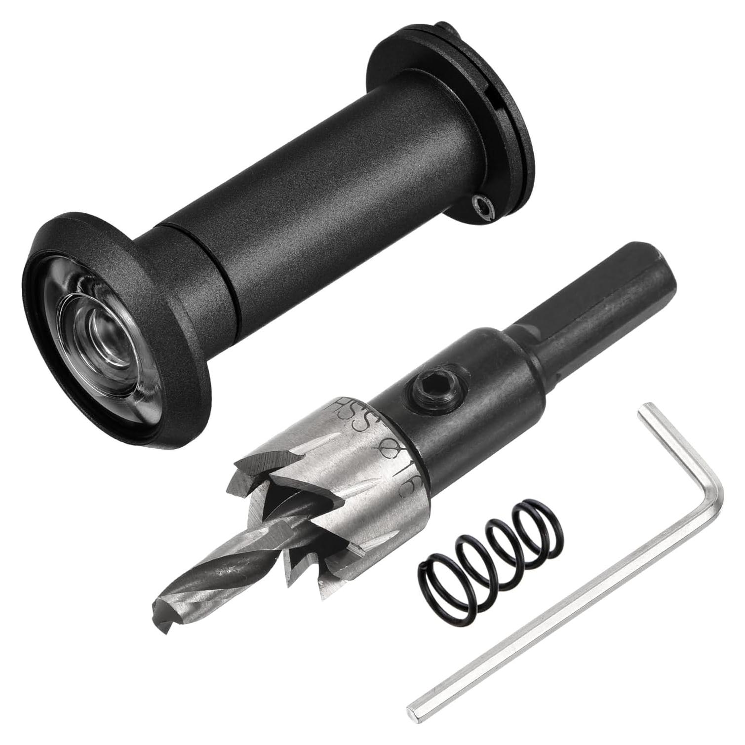 Mirilla de Puerta PATIKIL 180 Grados Aleación de Zinc Negra