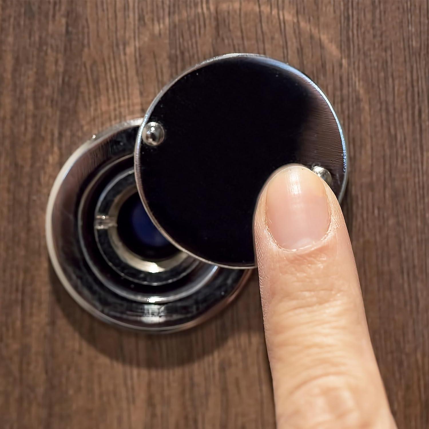 Mirilla de Puerta PATIKIL 180 Grados Aleación de Zinc Negra