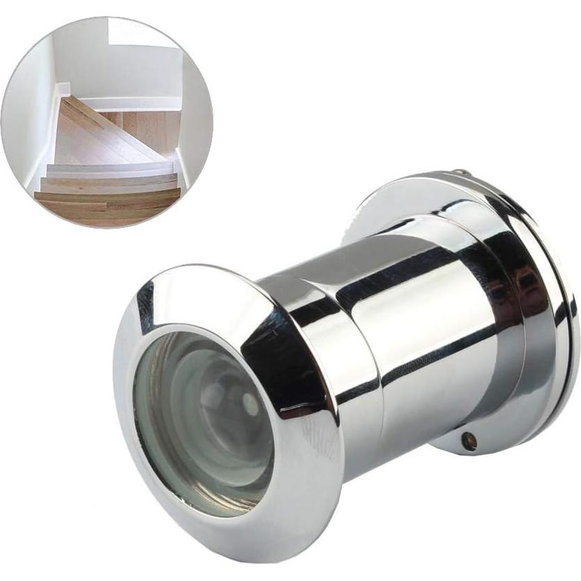 Mirador de Puerta de Seguridad Muluo 220° Latón Cromo 28mm