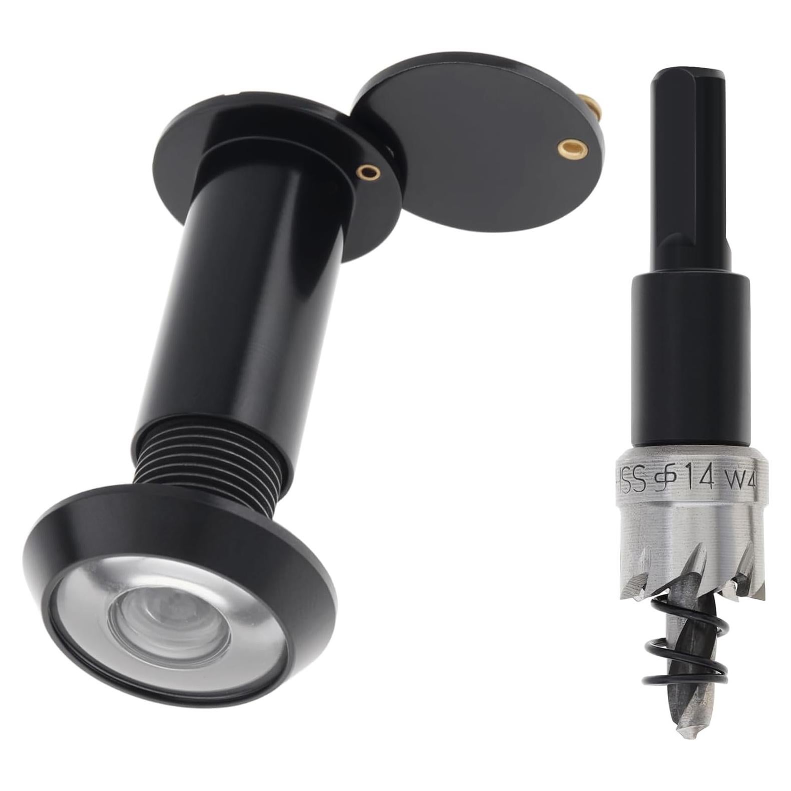 Mirilla de Puerta de Latón Sólido 180 Grados con Broca 14mm