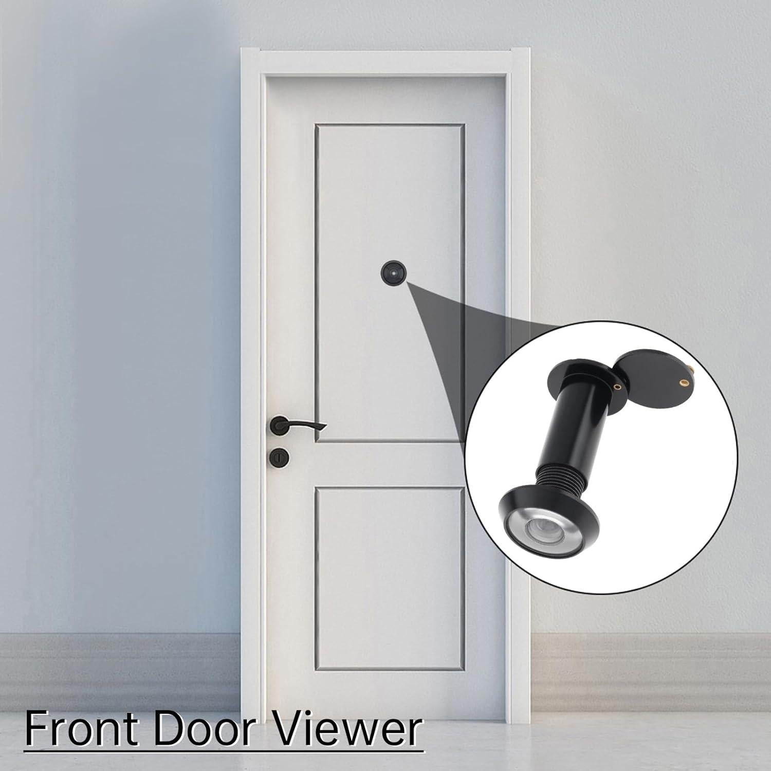 Mirilla de Puerta de Latón Sólido 180 Grados con Broca 14mm