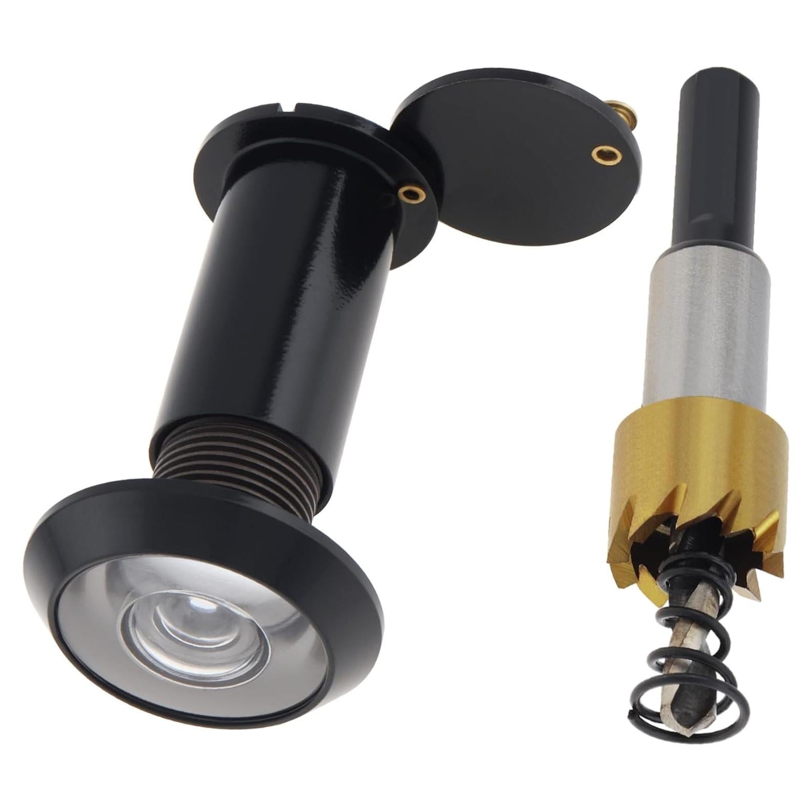 Mirilla de puerta HOJLKLD 200° con broca de titanio 16 mm