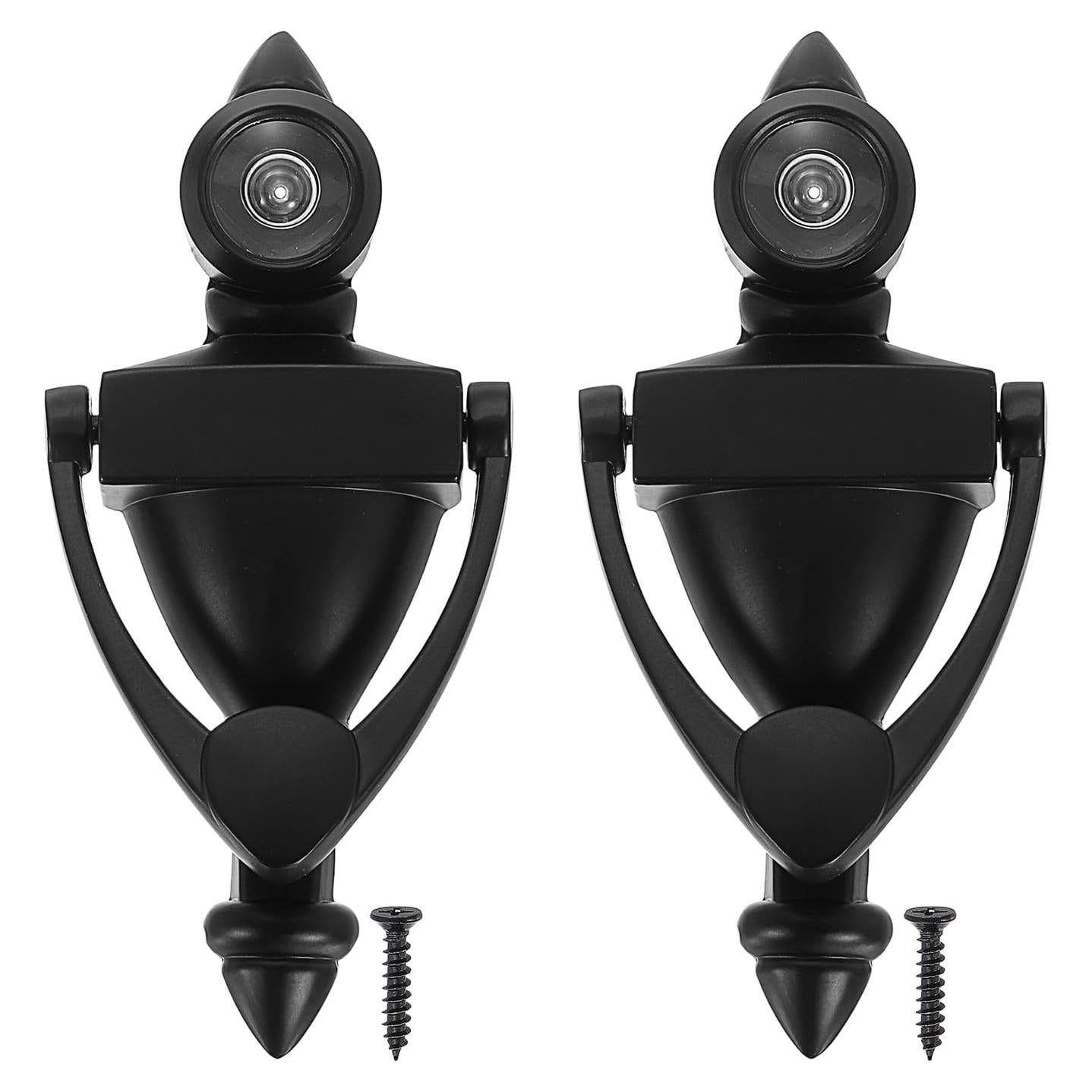 Tirador de puerta con visor PATIKIL 180° Aleación de Zinc Negro