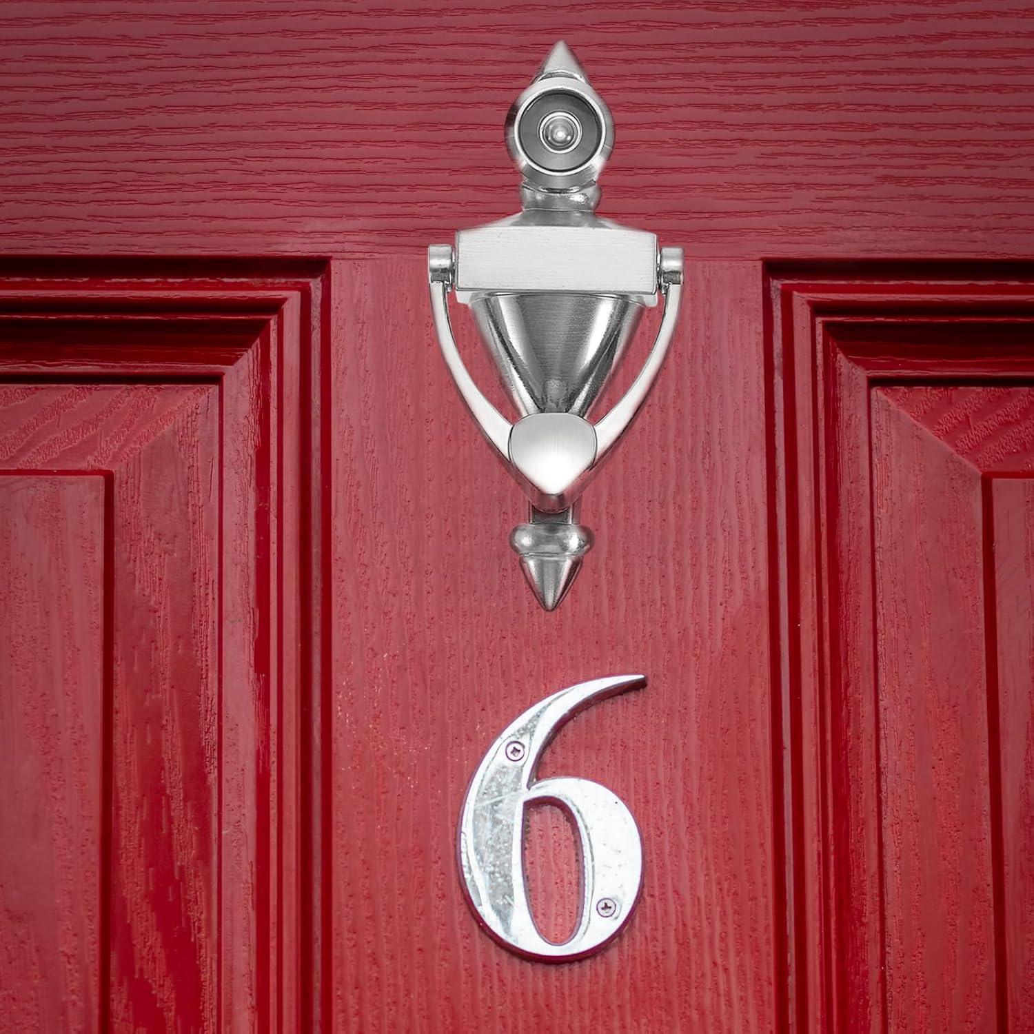 Tirador de puerta con visor PATIKIL 180° Aleación de Zinc Negro