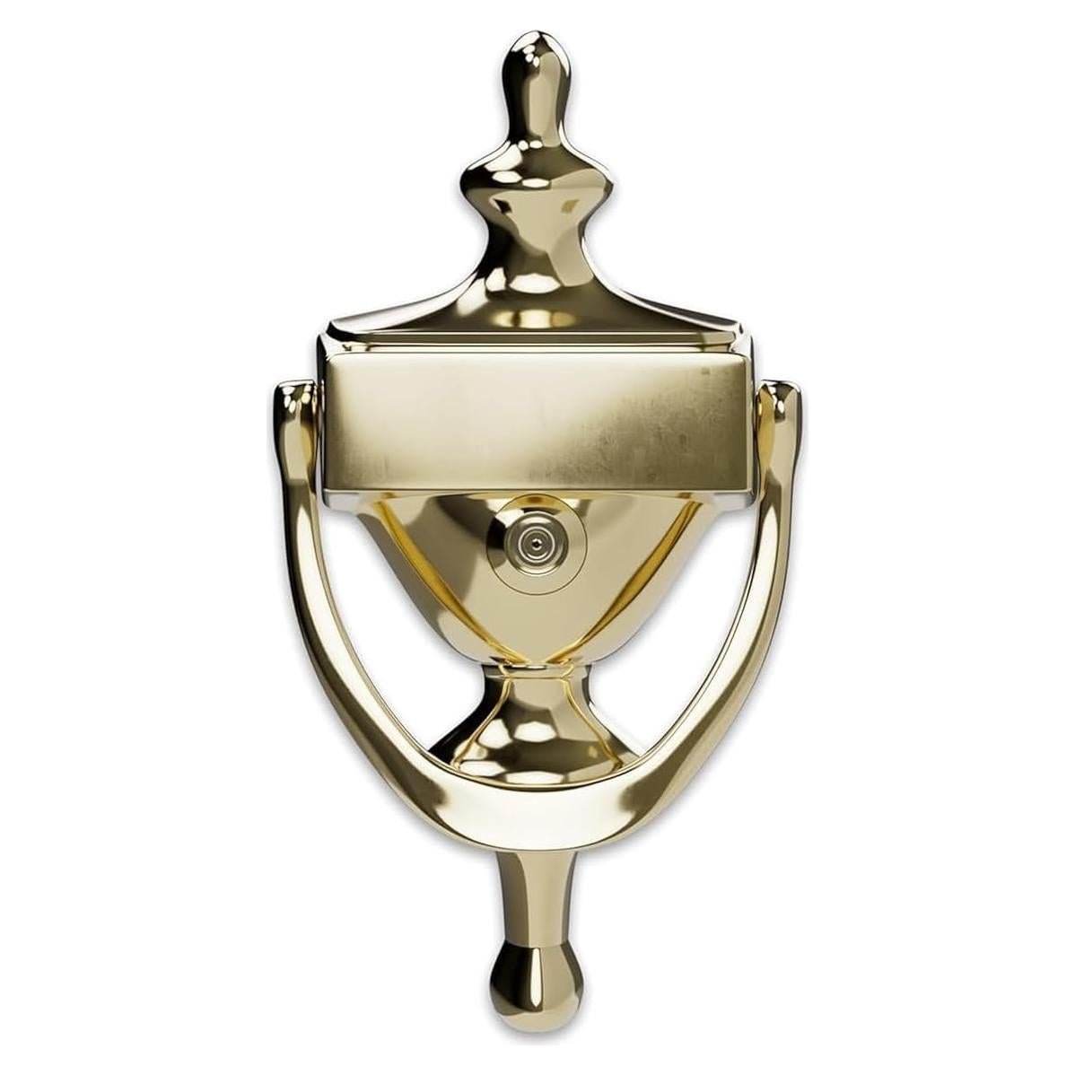 Tirador de Puerta Esenciales de Hardware 852395 Latón Brillante con Visor 17.78cm