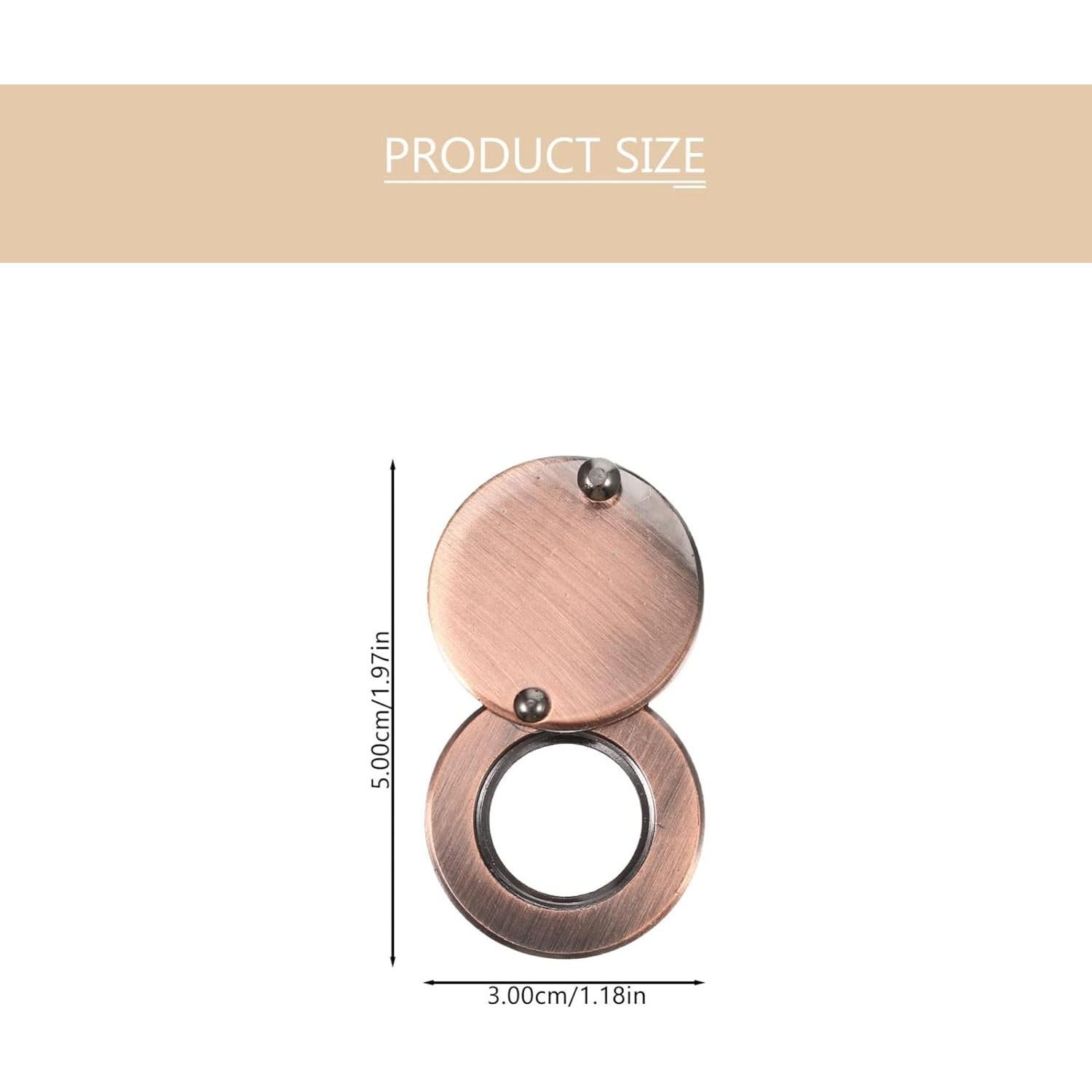Cubierta de Privacidad para Mirilla BESPORTBLE Bronce 5x3 cm