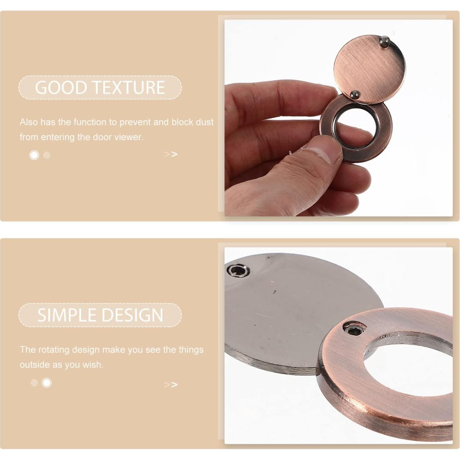 Cubierta de Privacidad para Mirilla BESPORTBLE Bronce 5x3 cm