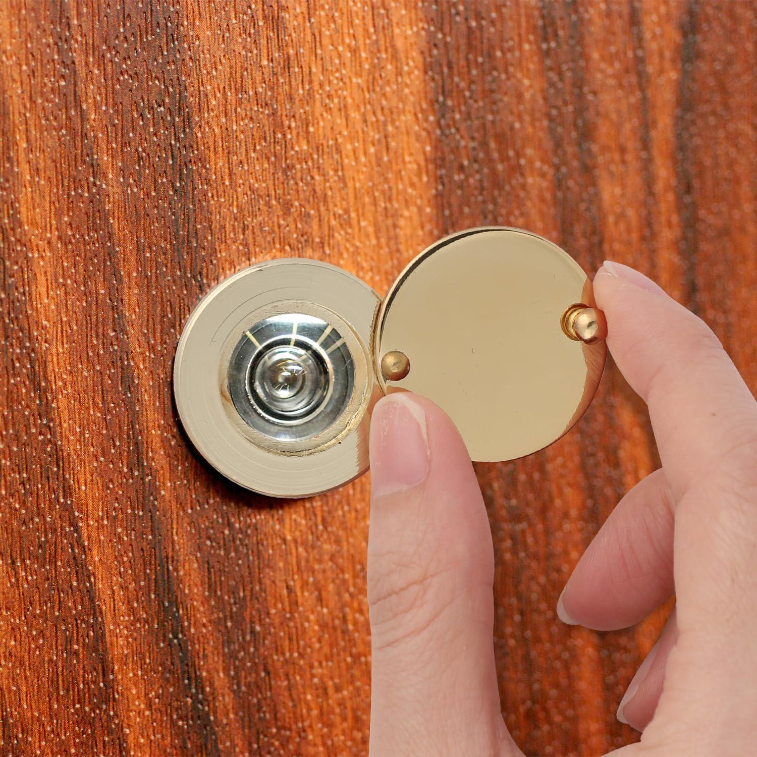 Cubierta de Mirilla TOYMIS Dorada con Cinta Doble Cara