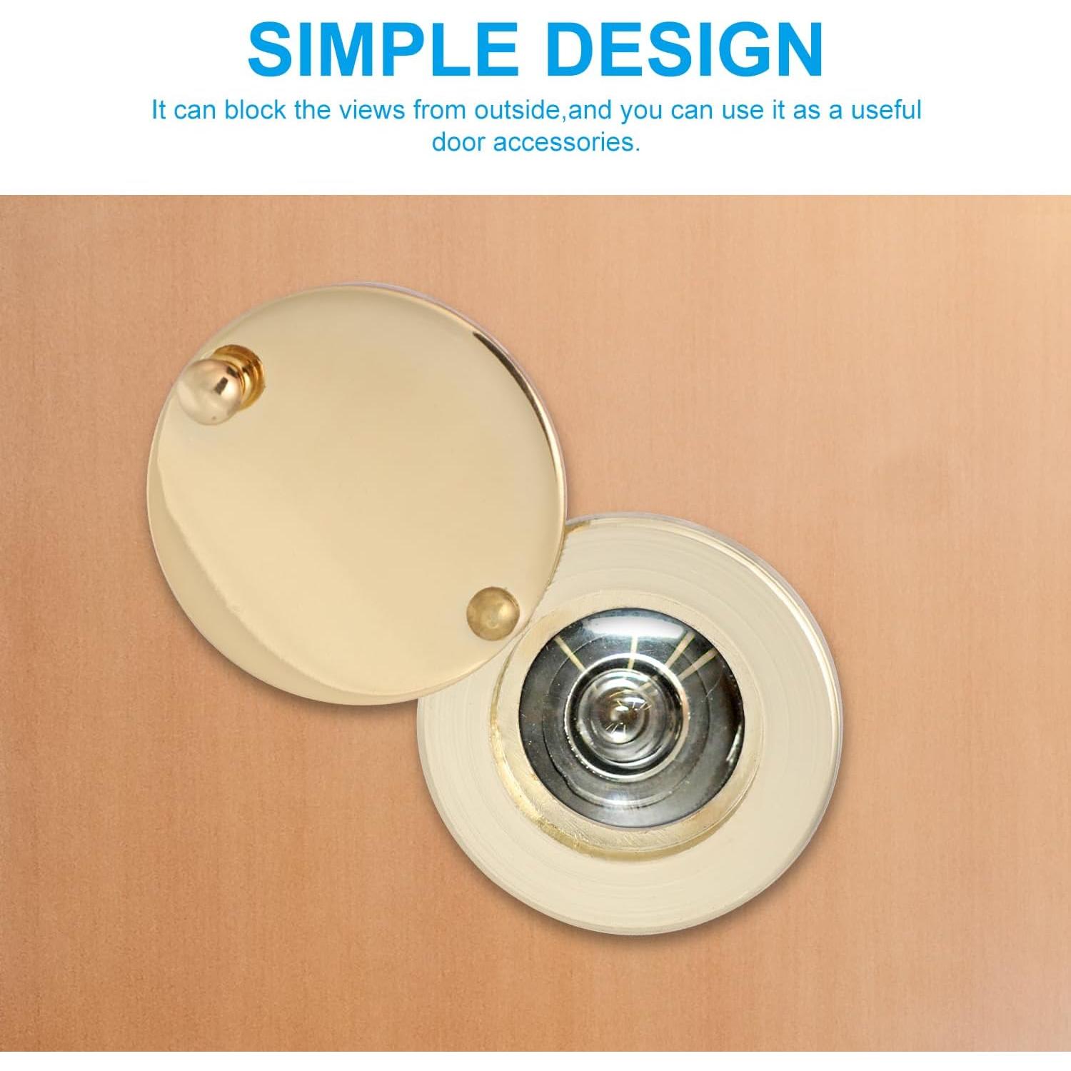 Cubierta de Mirilla TOYMIS Dorada con Cinta Doble Cara