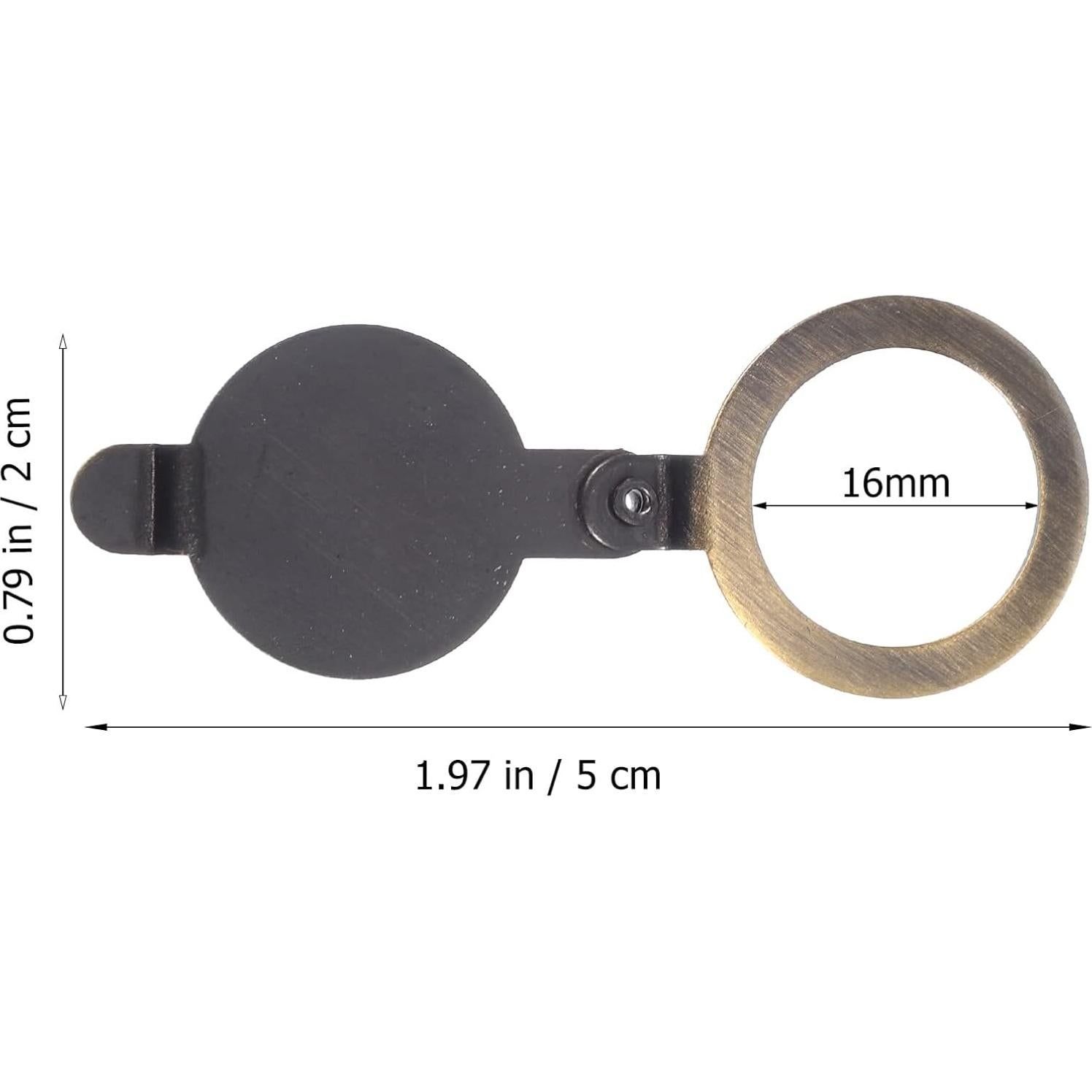 Cubierta de Privacidad para Mirilla de Puerta Cobre 2 Pcs