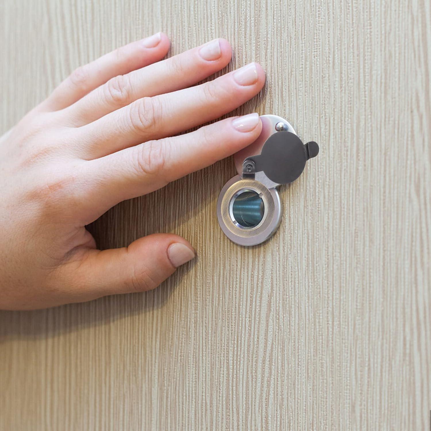 Cubierta de Privacidad para Mirilla de Puerta Cobre 2 Pcs