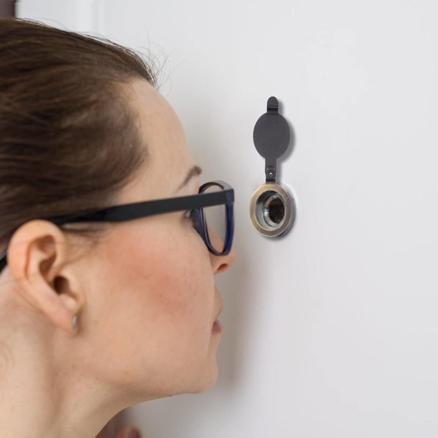 Cubierta de Privacidad para Mirilla de Puerta Cobre 2 Pcs