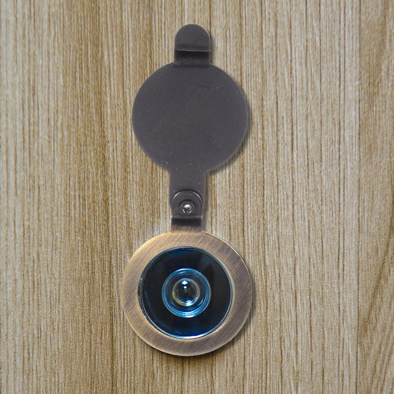 Cubierta de Privacidad para Mirilla de Puerta Cobre 2 Pcs