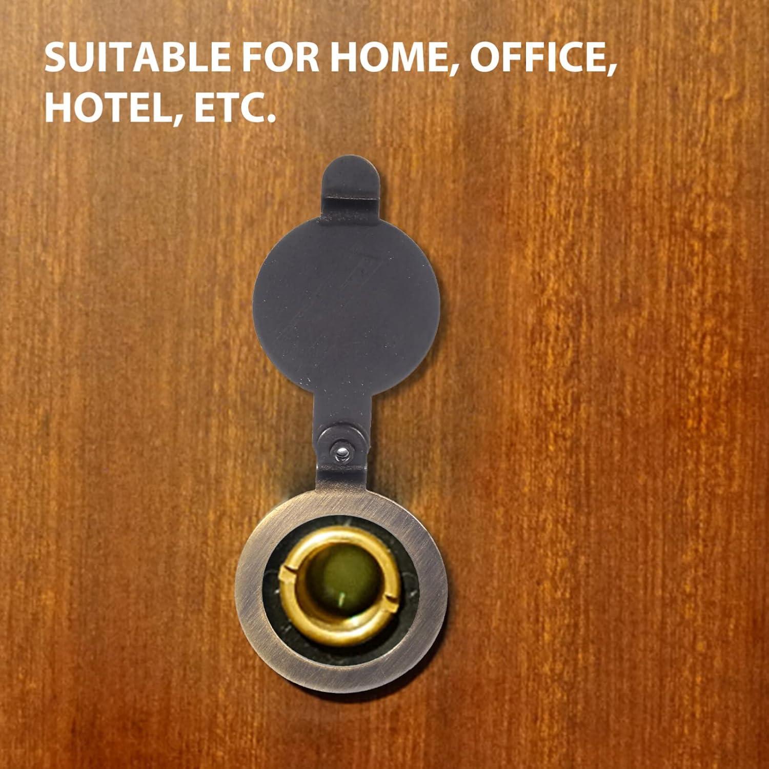 Cubierta de Privacidad para Mirilla de Puerta Cobre 2 Pcs