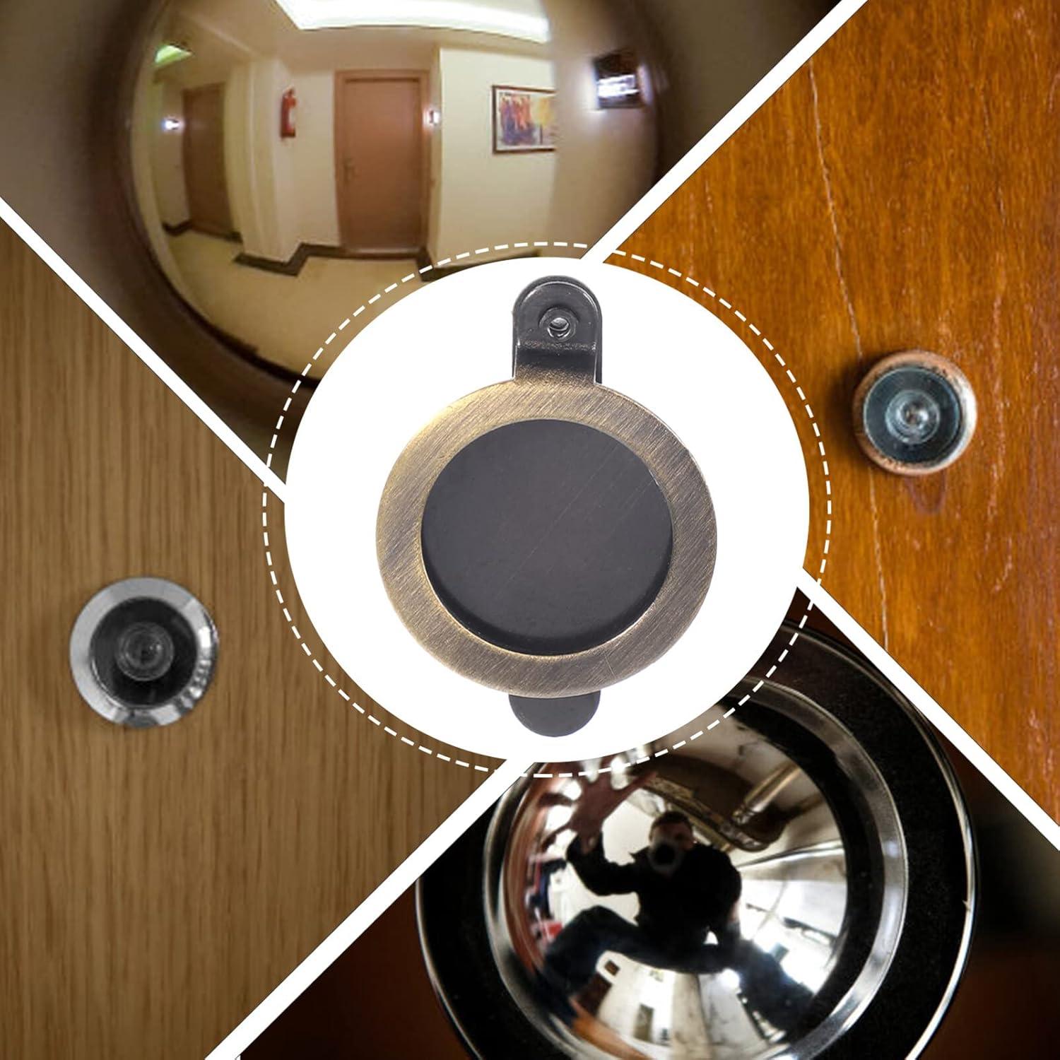 Cubierta de Privacidad para Mirilla de Puerta Cobre 2 Pcs