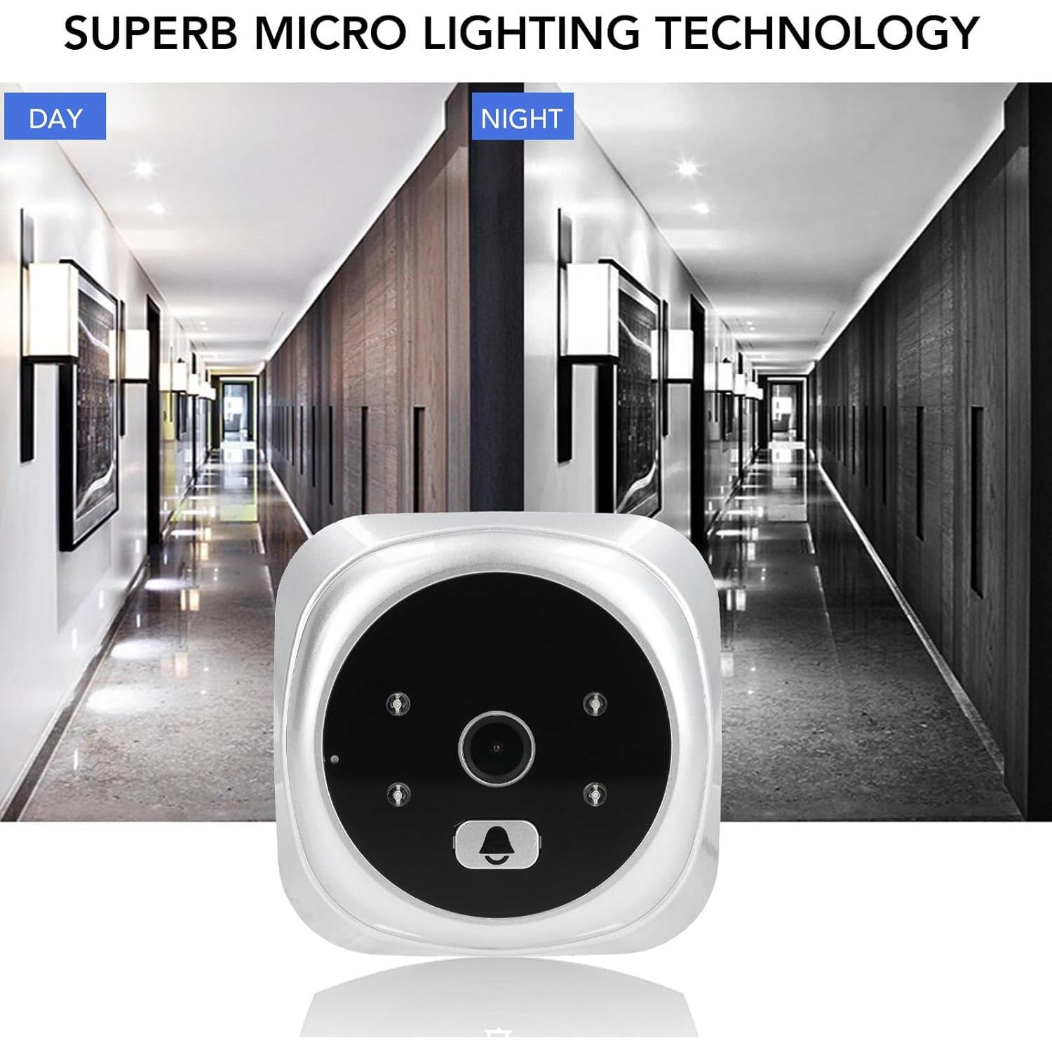 Cámara de Mirilla Digital WOHPNLE 120° HD Infrarroja