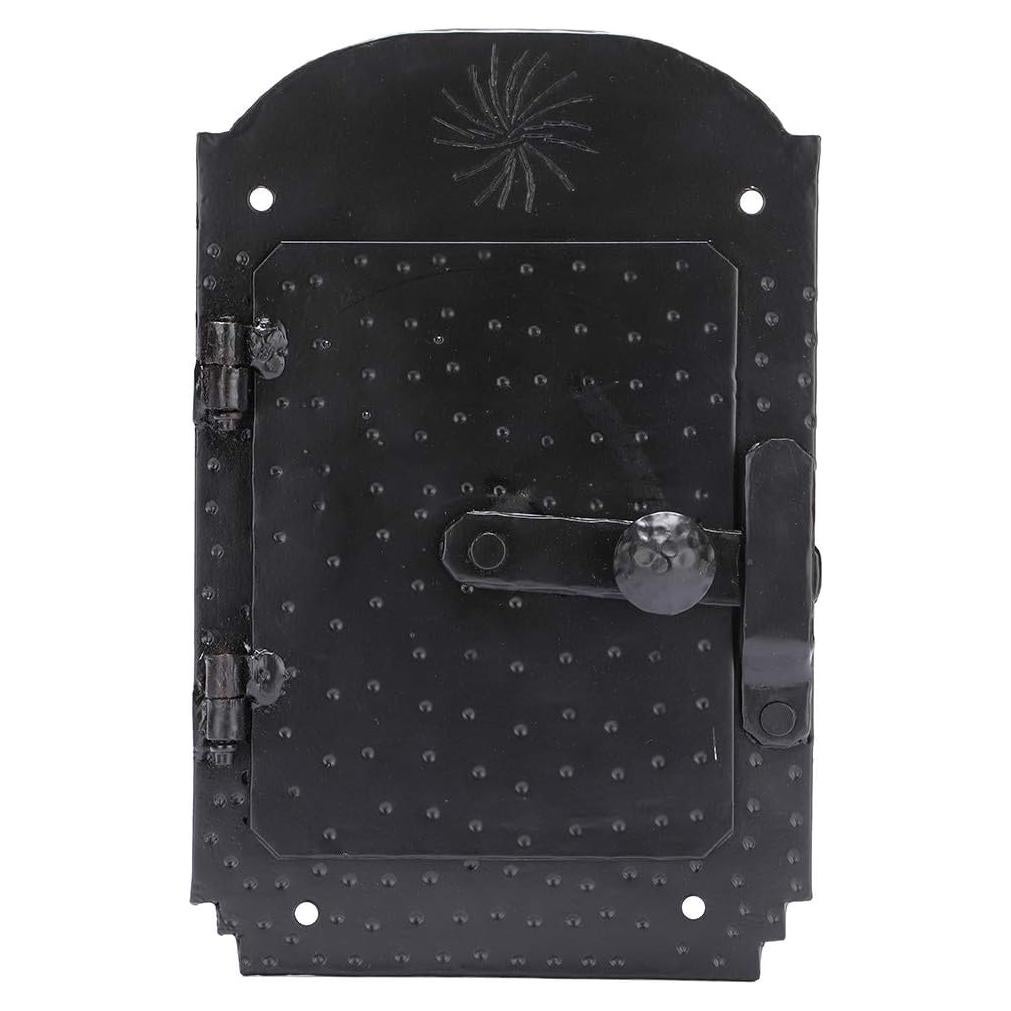 Rejilla de Puerta Speakeasy Stallion de Hierro Forjado Negro