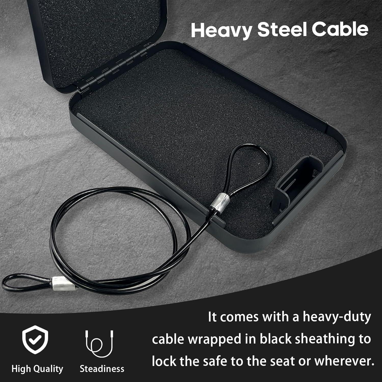 Caja Fuerte Portátil YIYITOOLS para Pistolas con Cerradura