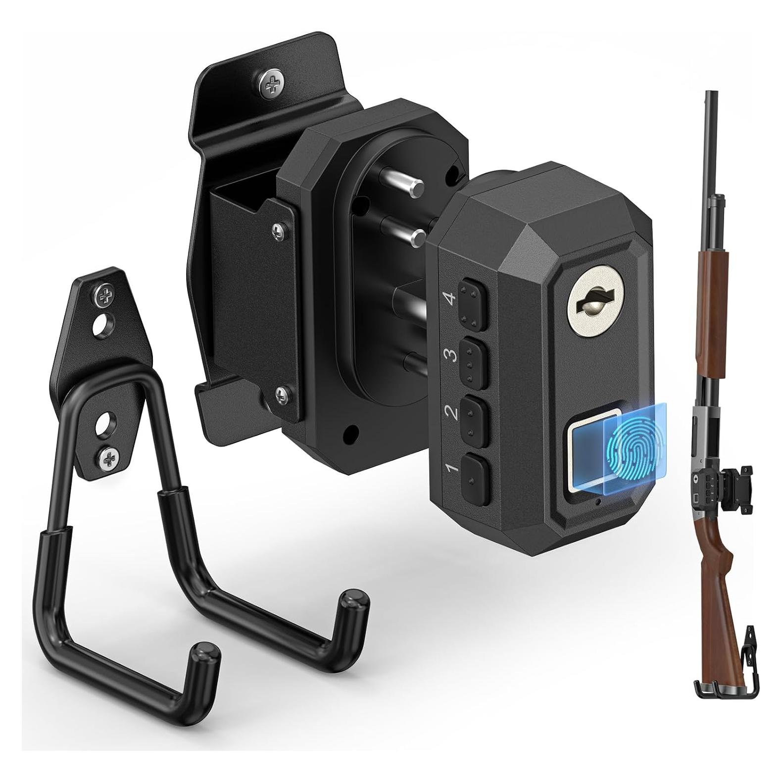 Soporte de Pared para Armas ONNAIS GL-001 Biométrico Negro