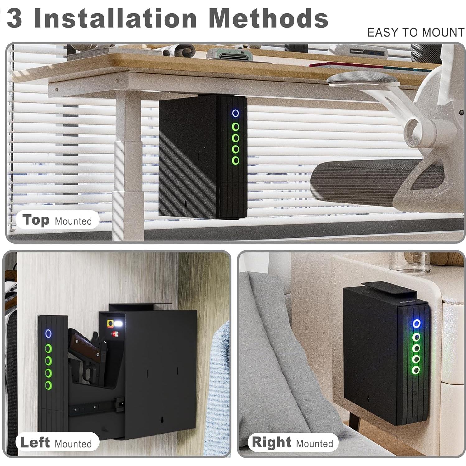 Caja Fuerte Biométrica SOULYI para Pistola 31.5x27.9cm